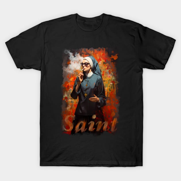 Saint T-Shirt by NemfisArt